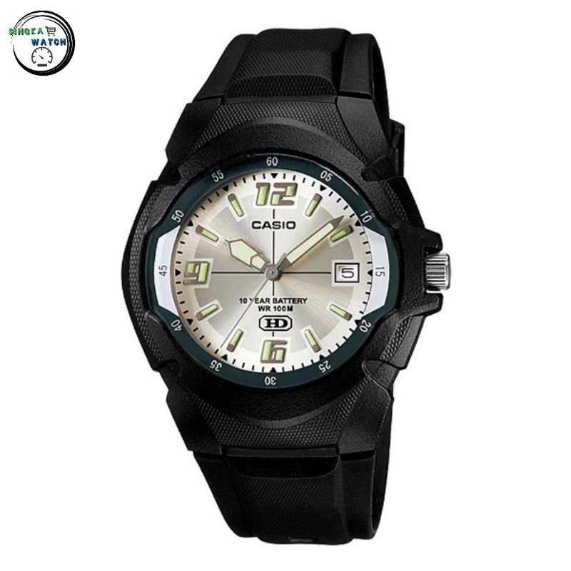 JAM TANGAN CASIO CEWEK COWOK ORIGINAL / CASIO ORI SERI MW600F HITAM KUNING