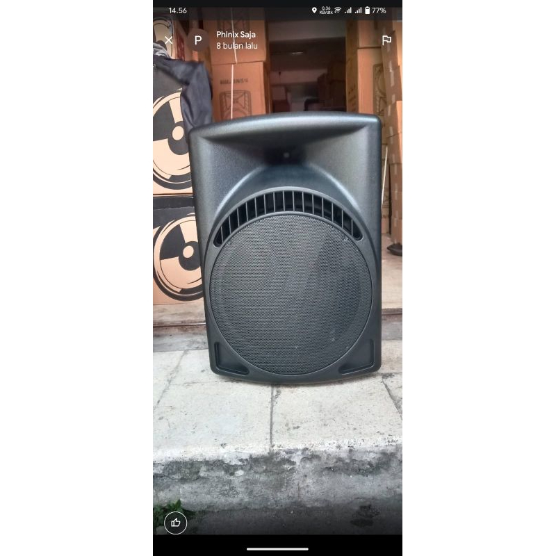 Box floor speaker 15in plastik TEBAL MACKIE