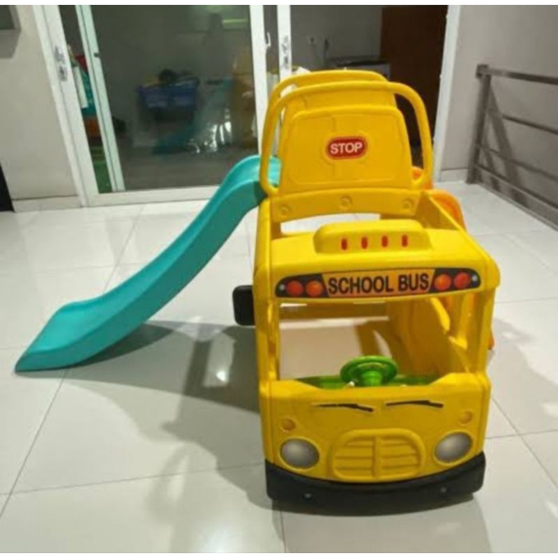 Bus Yaya Tayo the school bus little bus Perosotan mobilan slide Mainan Anak Preloved x little tikes