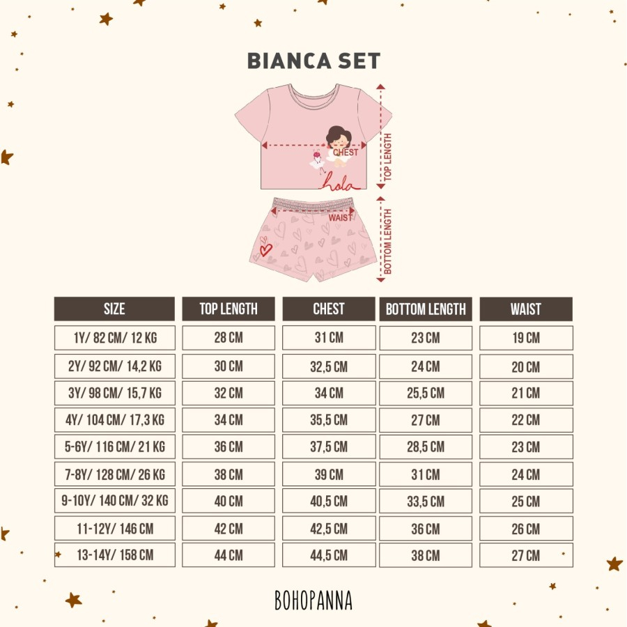 BOHOPANNA - BP X OT BIANCA SET - SETELAN ANAK