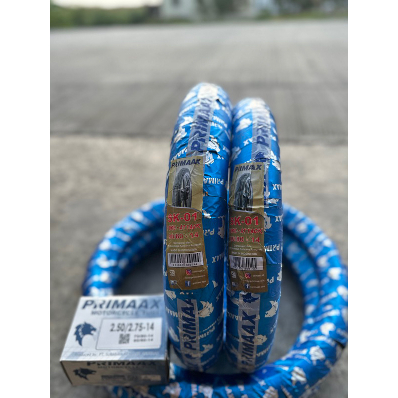 BAN PRIMAX SK 01 90/80 80/80 RING 14 ORIGINAL DAN TERMURAHH