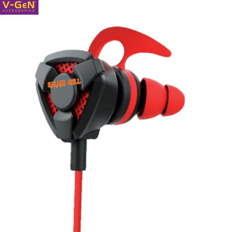 Headset V-Gen VEP1-37 Heaset Game Earphone Original Vgen Vep1 37 Garansi Resmi