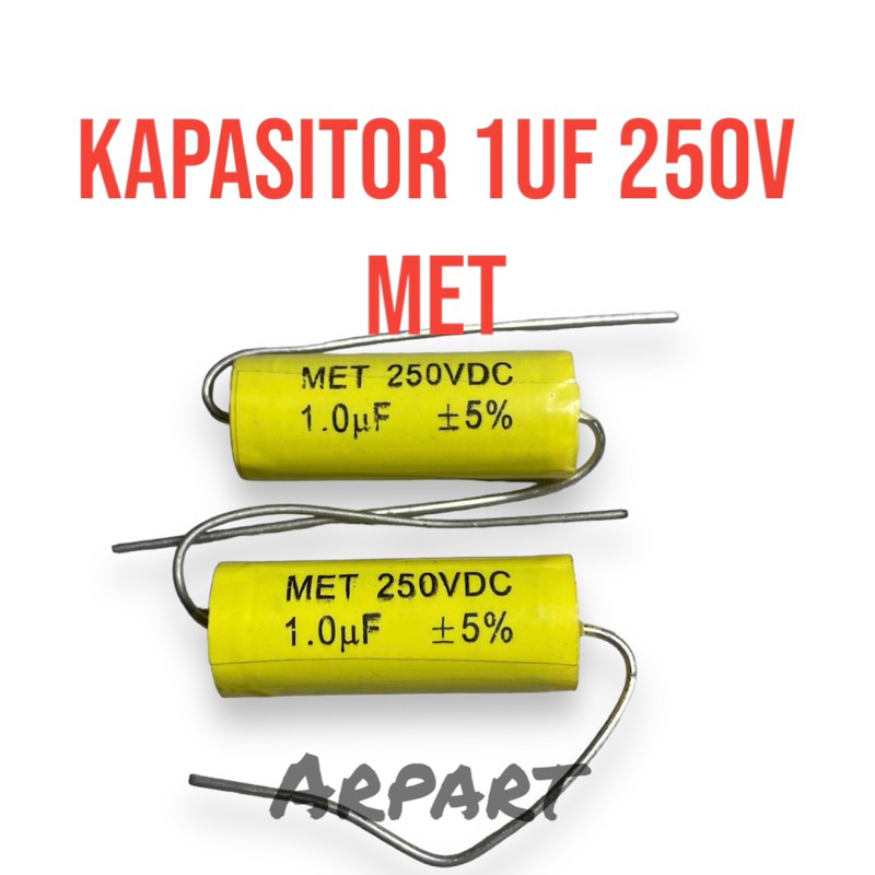 kapasitor 1uf 250v MET hitano kapasitor bipolar audiophile