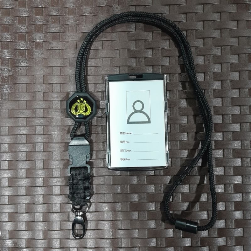 

Tali lanyard id card TRIBRATA POLRI plus holder