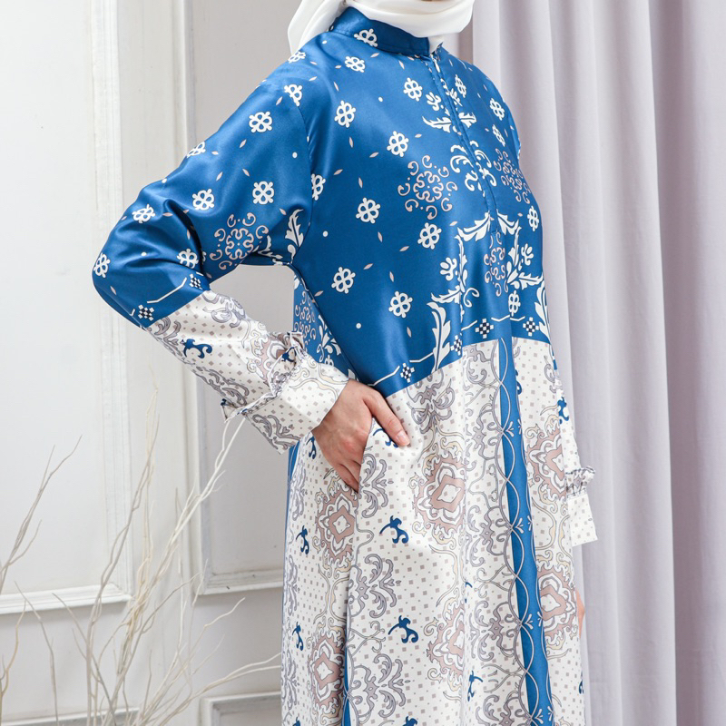 DRESS AURORA BAJU WANITA / GAMIS ARMANY / MAXMARA SILK MOTIF / DRESS WANITA