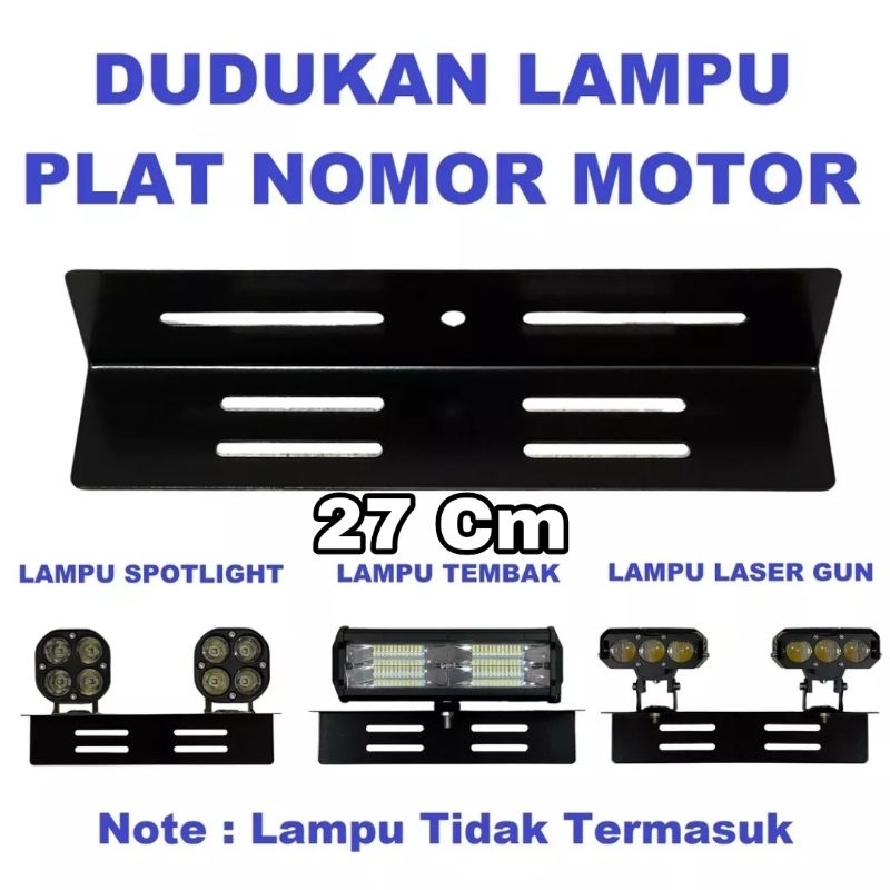 Bracket Dudukan Lampu LED Tembak Sorot Braket Tatakan Besi Breket Tanduk ARB Bumper Plat Nomor Mobil Motor Truk Bis Canter Bus Fuso Ragasa Truck Hino Traktor Tronton Universal Foglamp