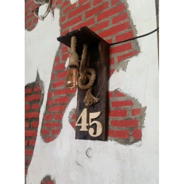 Nomor Rumah Lampu