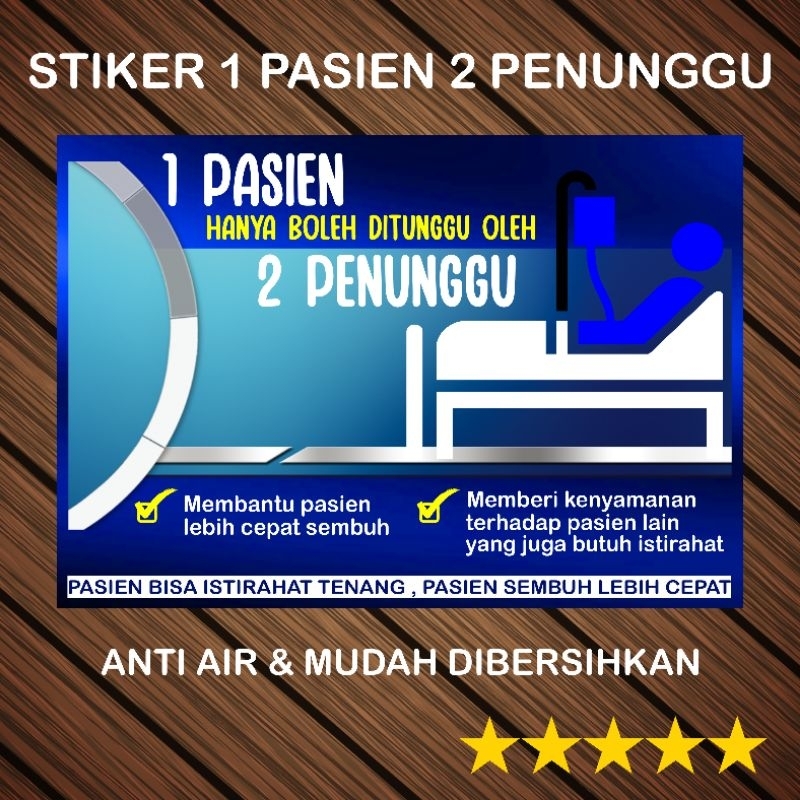Stiker Pengingat Penunggu Pasien Sakit Rawat Inap Stiker Rumah Sakit Stiker Puskesmas Stiker Medis