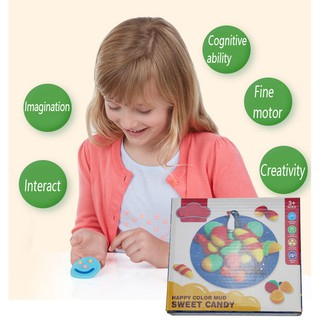 DIY Molded Plasticine Dough Tool Set / Kids Candy Theme Plasticine Game Set
