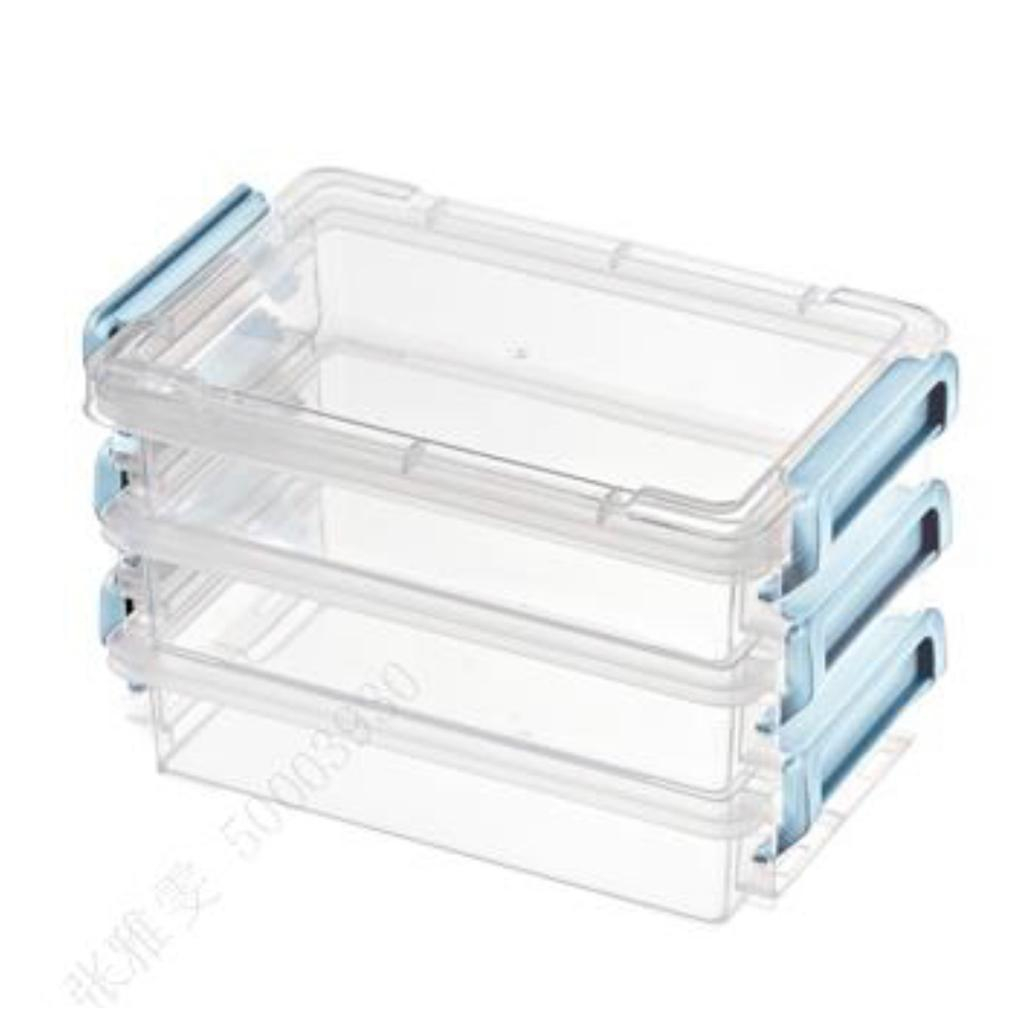 Miniso Storage Box With Lid Kotak Penyimpanan 3pcs Susun