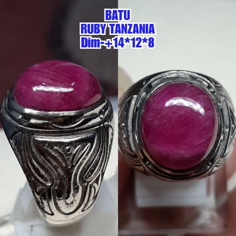 BATU RUBY TANZANIA ASLI NATURAL 041
