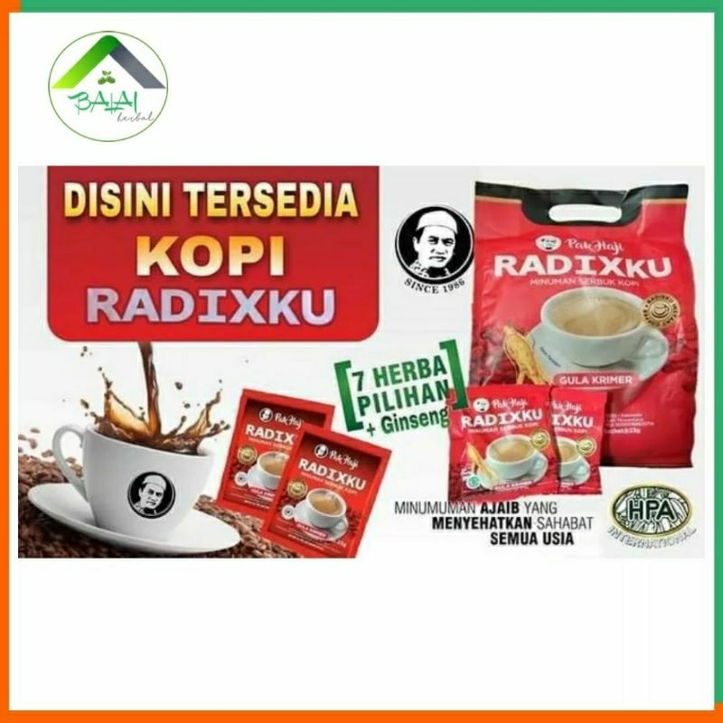 

Kopi Radix Radixku Sachet Pak Haji HPA Internasional