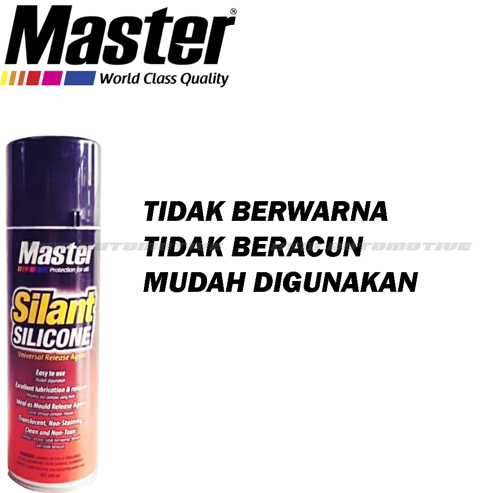 Master Silant Silicone Spray / Pelumas Serbaguna Tidak Lengket