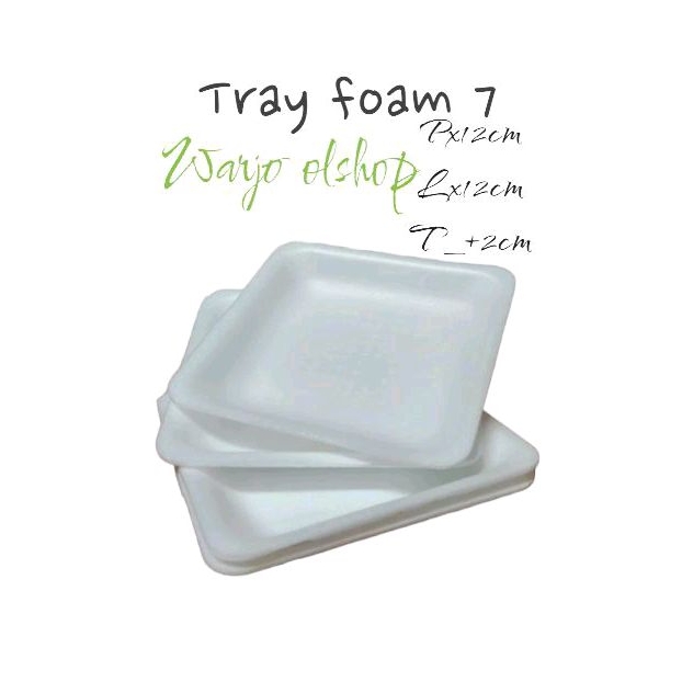 RB styrofoam, foam tray uk 07 1bal isi 100pcs , cocok untuk semua jenis makanan dan buah buahan