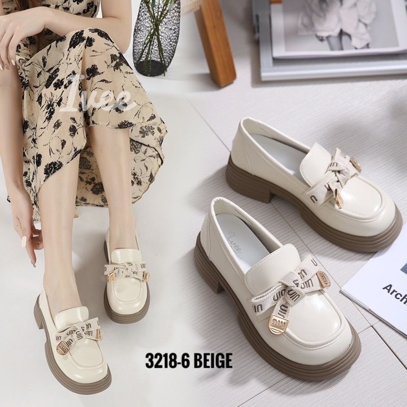 CHUNKY LOAFERS IVEE SHOES KOREA LOVER NIU #3218-6