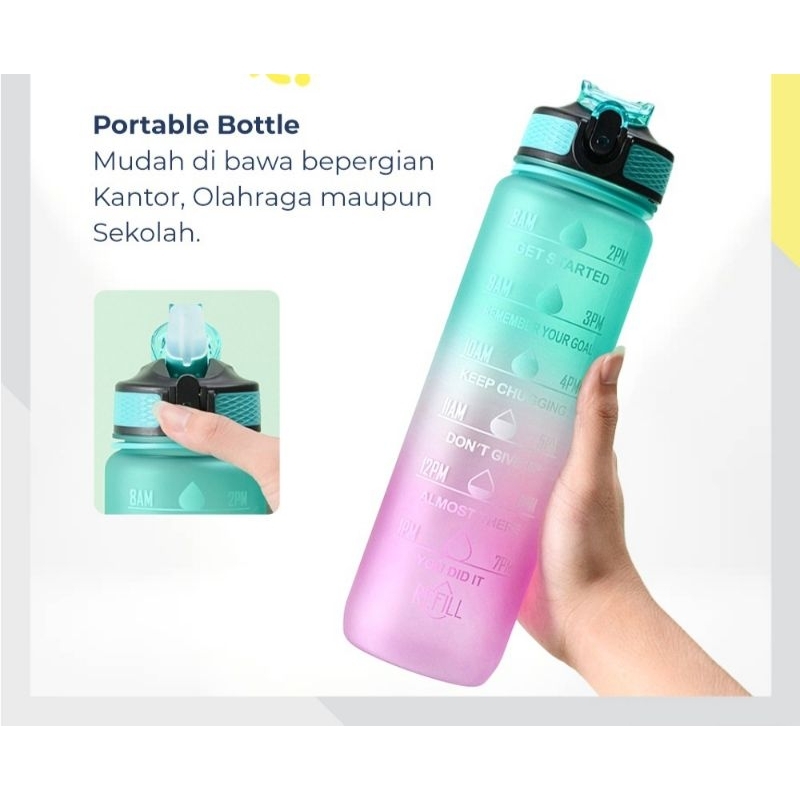 botol minum pelangi 1 liter