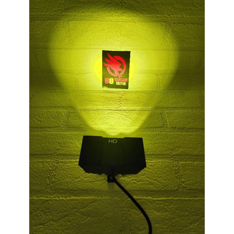 Lampu Tembak OWL 3 Mata Kuning Dan Putih 2 Mode Kedip dan Diam - Lampu Sorot LED 3 Mata Universal