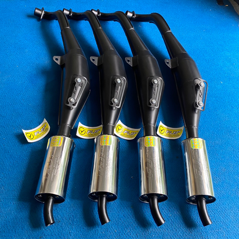 Knalpot Standar Racing Fiz R tipe Full Sirip Copy VND/AHM by FJP RACING MUFFLER