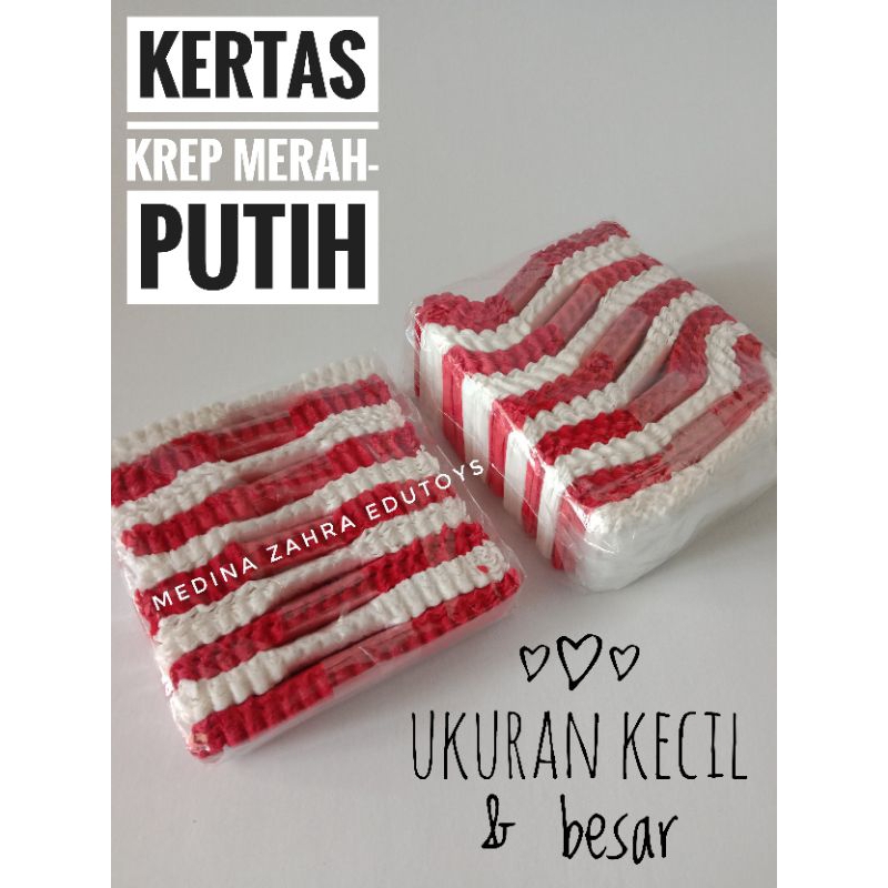 

Kertas Krep Merah Putih Besar-Kecil