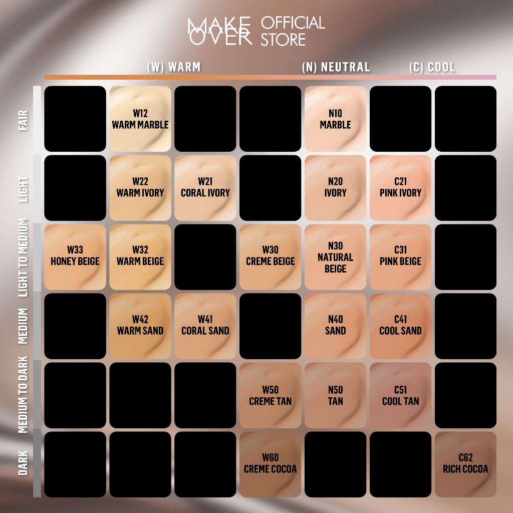 MAKE OVER Powerstay Total Cover Matte Cream Foundation 12 g - Cream Foundation