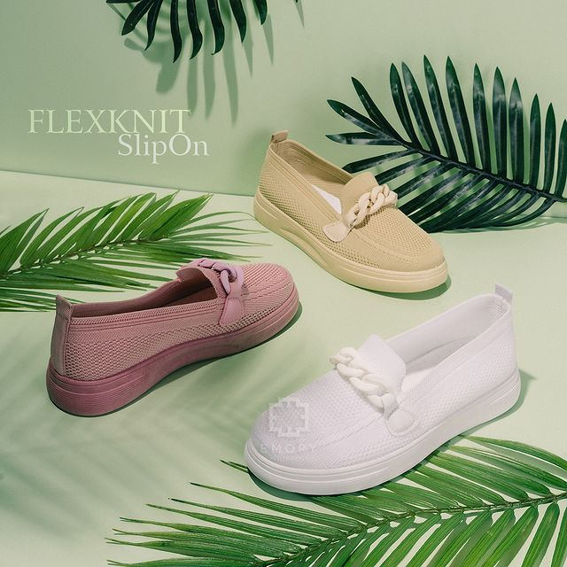 SEPATU WANITA EMORYSTYLE Flexknit Slip on AQYEMO  5661 MB