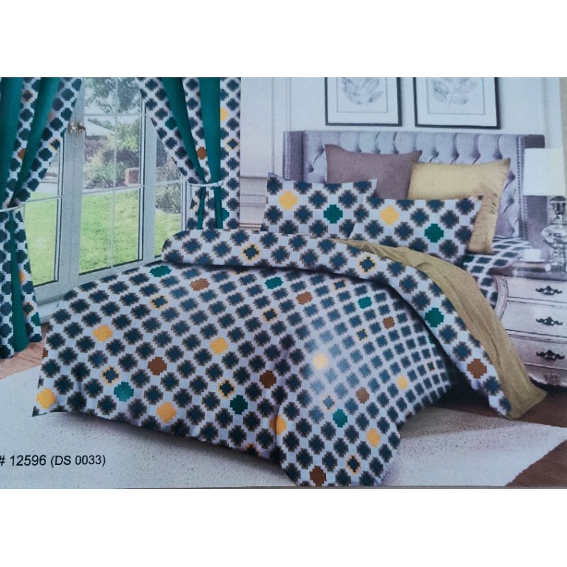 PROMO SEPREI AESTHETIC PREMIUM MOTIF  KOTAK (SPREI SAJA) HOMEMADE