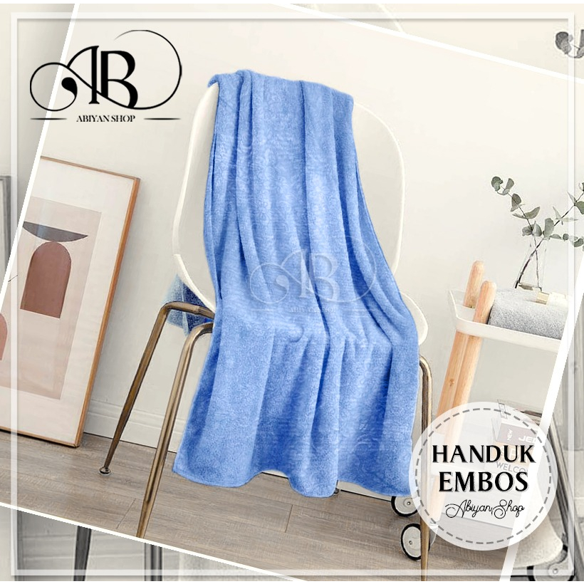 Handuk Embos Polos (COD)- Handuk Besar - Handuk Mandi Murah - Handuk Dewasa - Handuk Microfaiber