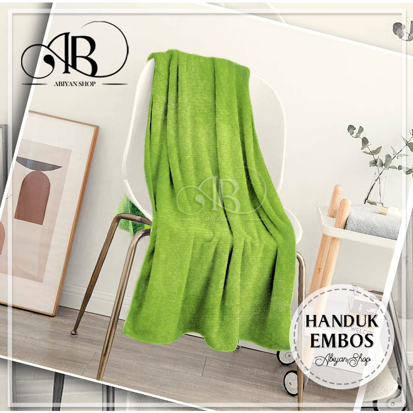 Handuk Embos Polos (COD)- Handuk Besar - Handuk Mandi Murah - Handuk Dewasa - Handuk Microfaiber