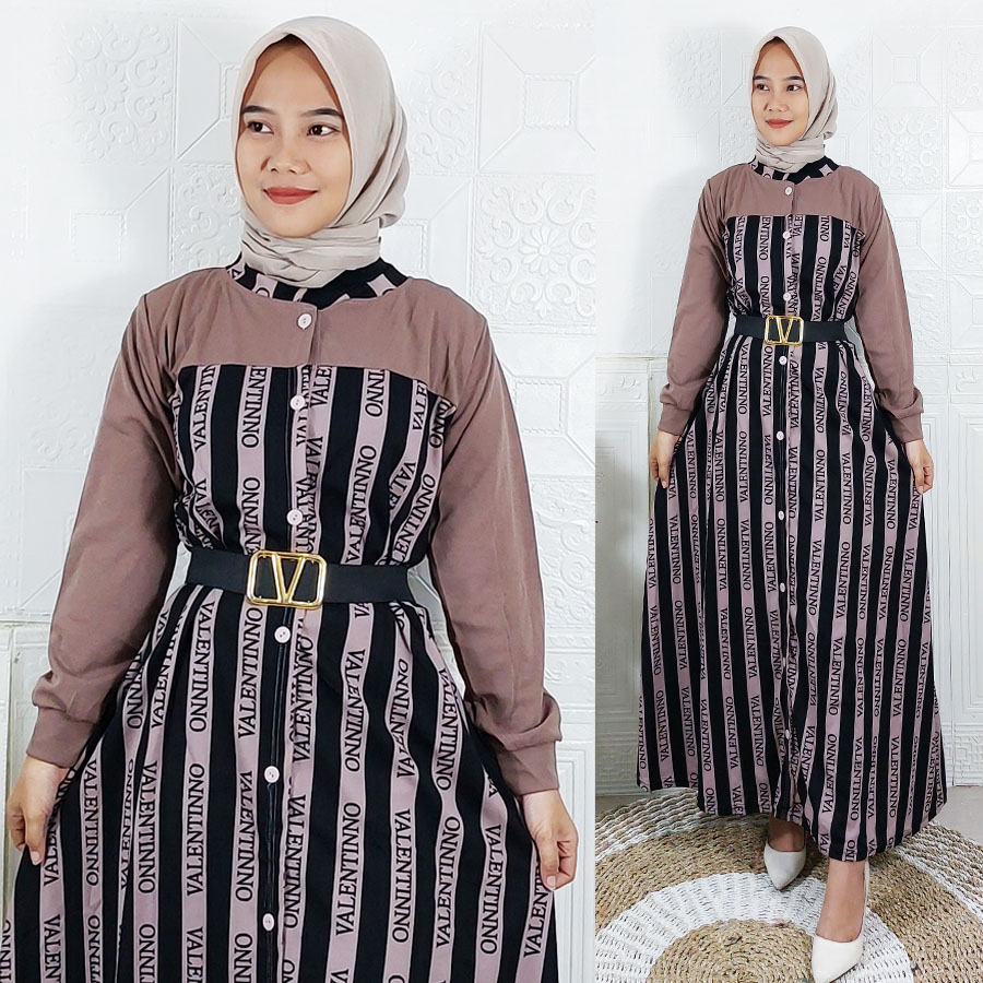 CARLINA DRESS WANITA VALENTINA BUSUI FRIENDLY FREE BELT