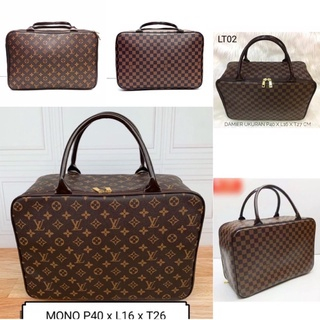 TAS TRAVEL DAMIER MONO LV TAS TRAVELING BEPERGIAN TAS MUDIK TAS BAJU PAKAIAN DINAS TRAVELLING