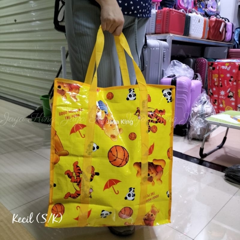 Tas Karung Jumbo Murah Laundry Bag Penyimpanan Multifungsi Totebag Bedcover Baju Mainan