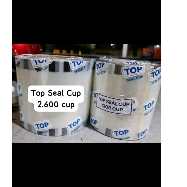 Plastik Cup Sealer Minuman Kekinian , Jus , Bubur merk TOP isi 1300 dan 2600