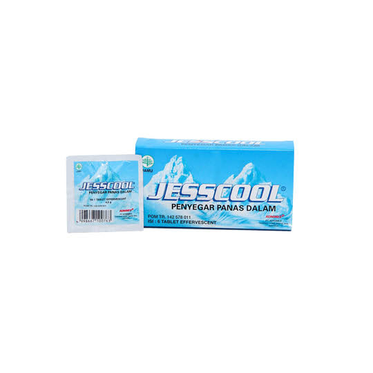 

Jesscool Effervescent 1 Tablet/ Membantu dalam meredakan panas dalam seperti : bibir pecah-pecah, sariawan, dan tenggorokan kering serta membantu melancarkan buang air besar./ Jesscool Effervescent 1 Tablet