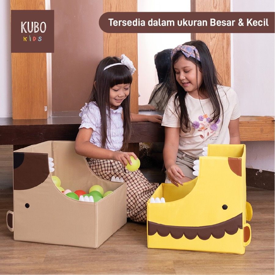 KUBO LITTLE JUNGLE 27 X 27 X 27 CM Kotak Penyimpanan Karakter Hewan