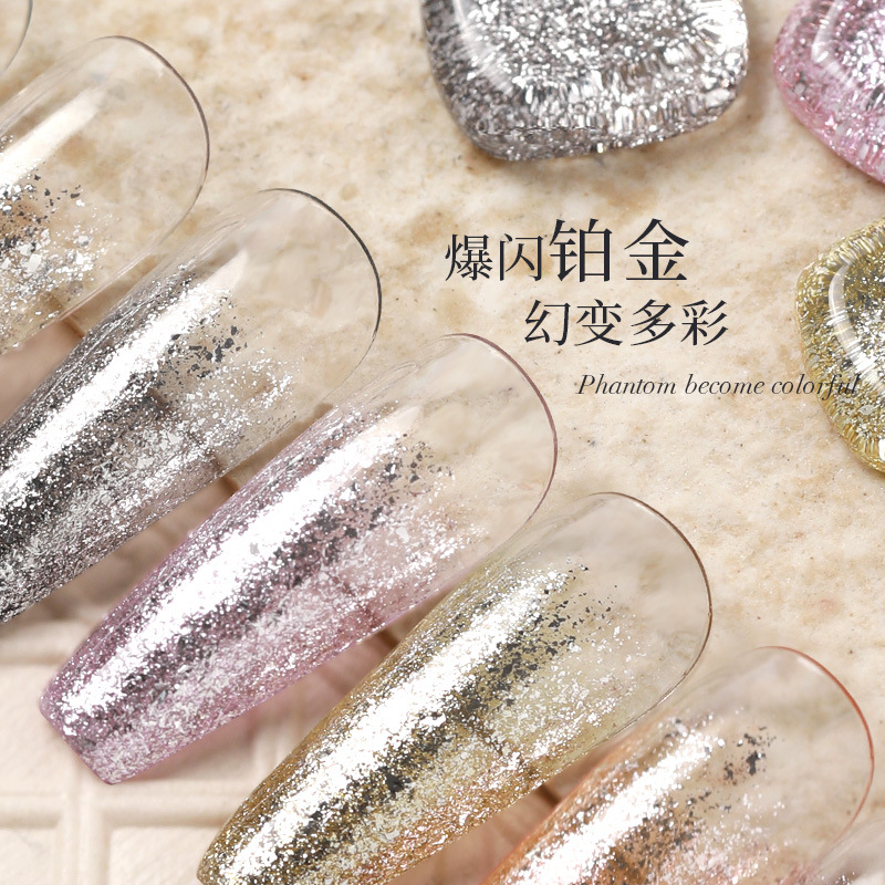 [ORIGINAL] 2023 AS Another Sexy Platinum Color Series PREMIUM UV GEL POLISH 15ML | Platinum Gel Polish | kutek Gel UV Glitter | UV GEL POLISH | Glitter Gel Polish