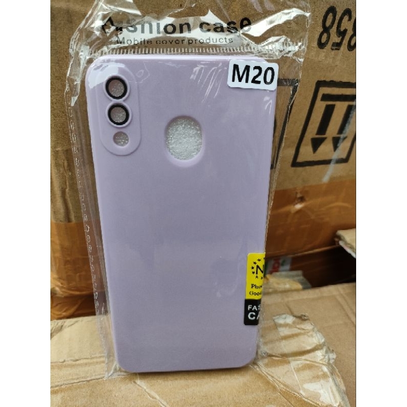 Softcase Samsung M20 Silikon Casing Selicon Case Macaron Pelindung Lensa Pro Camera