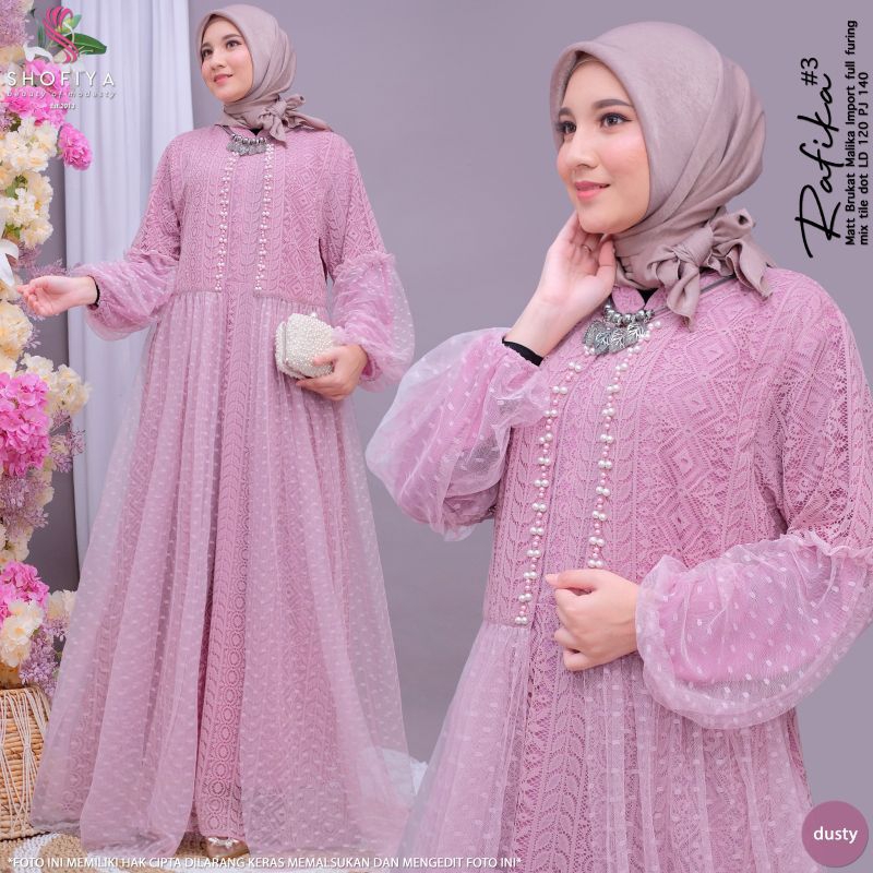 RAFIKA DRESS //GAMIS//ORI BY SOFIYA GEAER