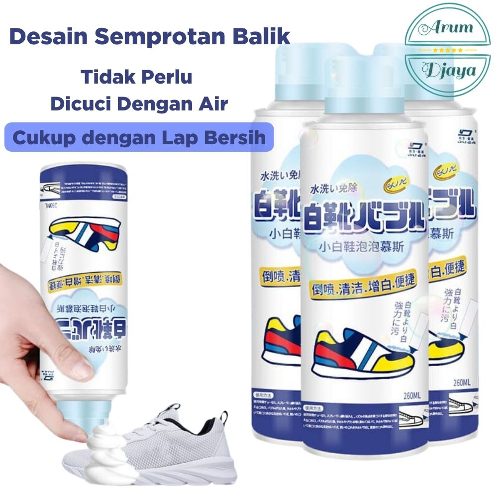 Shoe Sneaker Cleaner Foam Pembersih Sepatu Kotoran Dan Jamur Foam Shoes Cleaner 260mL