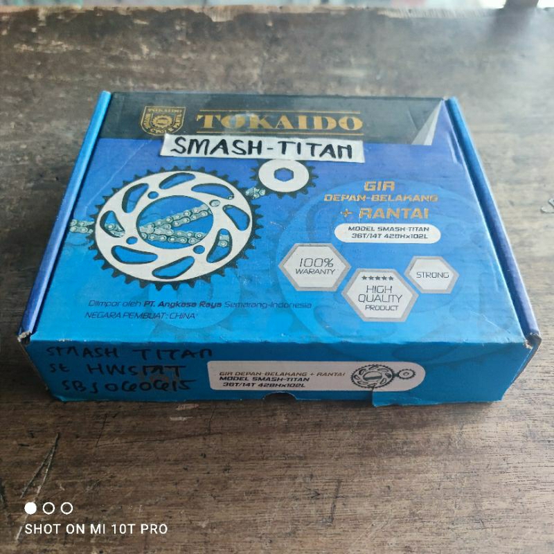 Gear Set Suzuki Smash Titan Japan High Quality