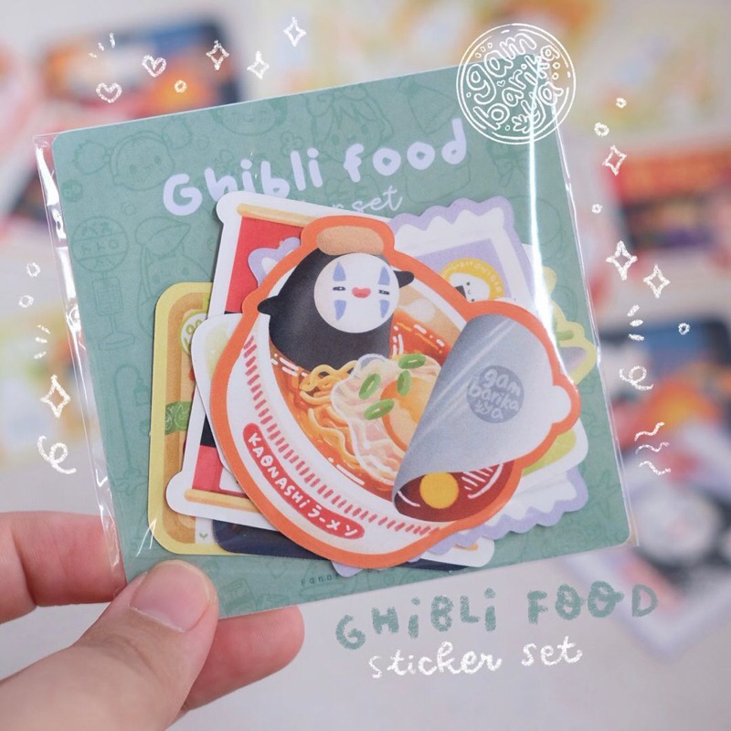 

ghibli food sticker set