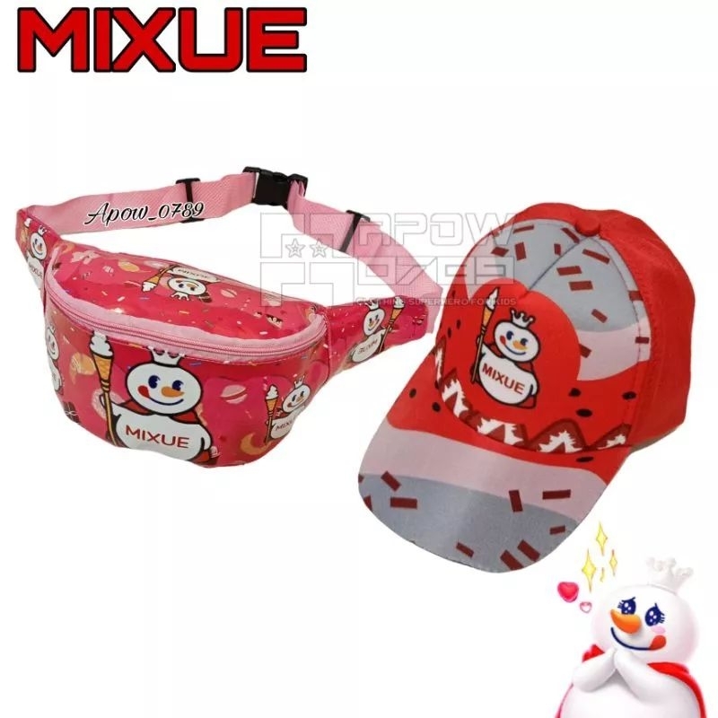 PDF 2in1 Tas Selempang Anak Dan Topi Anak Mixue Waistbag Dan Topi Anak