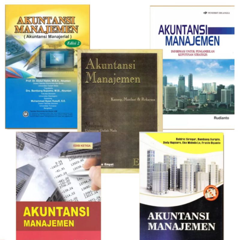 PAKET LENGKAP AKUNTANSI MANAJEMEN - ABDUL HALIM, MULYADI, KRISMIAJI, BALDRIK SIREGAR, RUDIANTO