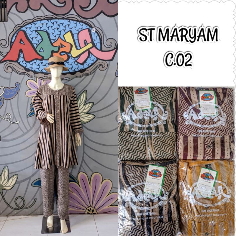 setelan tunik / setelan rayon / setelan batik / setelan wanita