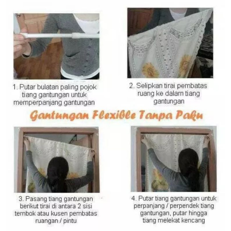 Tiang Gorden Putih /Bracket Murah