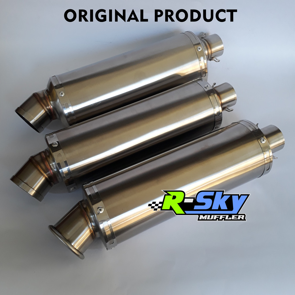 Silencer Knalpot Custom Inlet 38/50mm, Aerox Nmax PCX Vario Beat Genio Mio dll