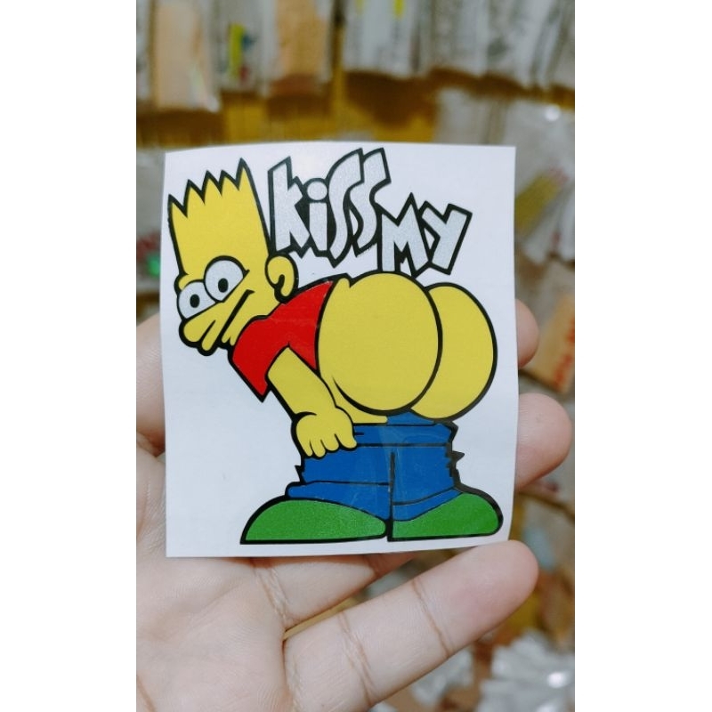 Sticker Simpson stiker motor cutting