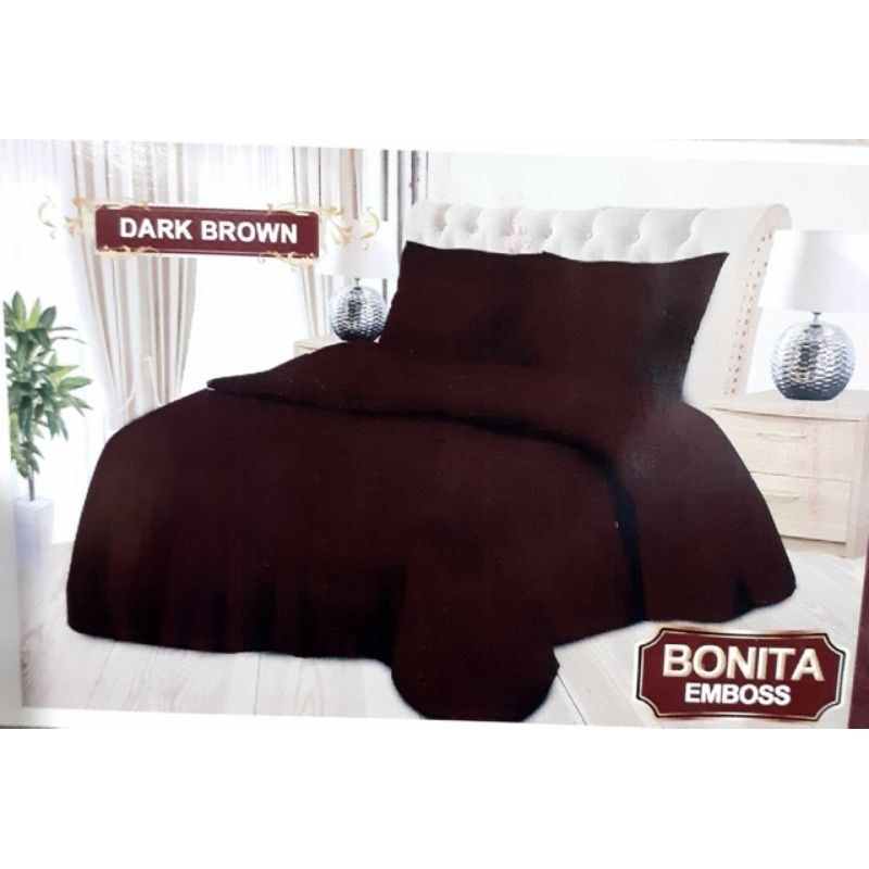 Sprei bonita Embos elegant no 1 uk 180x200 dark brown