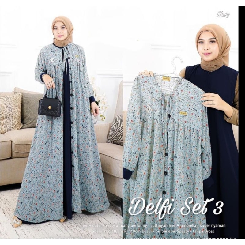 GAMIS 2 IN 1 CERUTY BABYDOLL//GAMIS PLIS BLAZER PISAH//GAMIS BUSUI