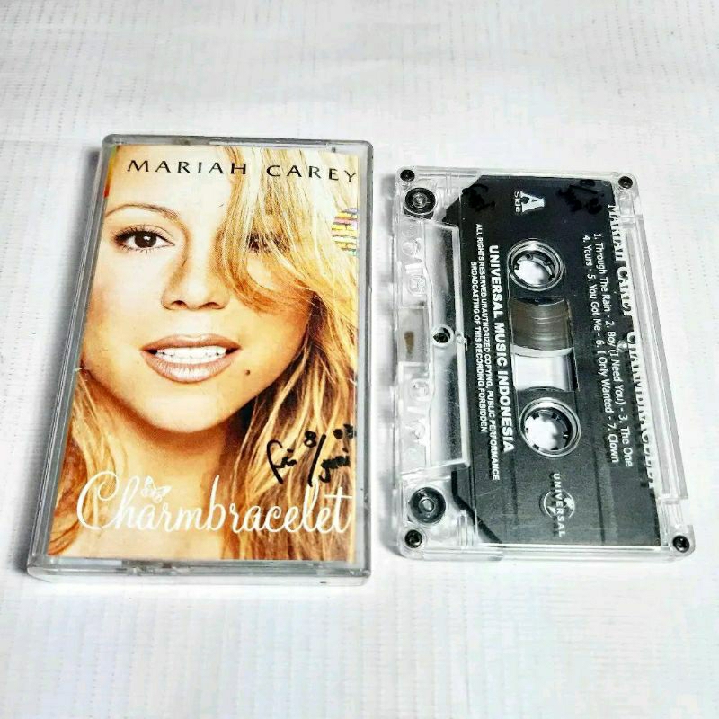 kaset pita mariah carey  charmbracelet
