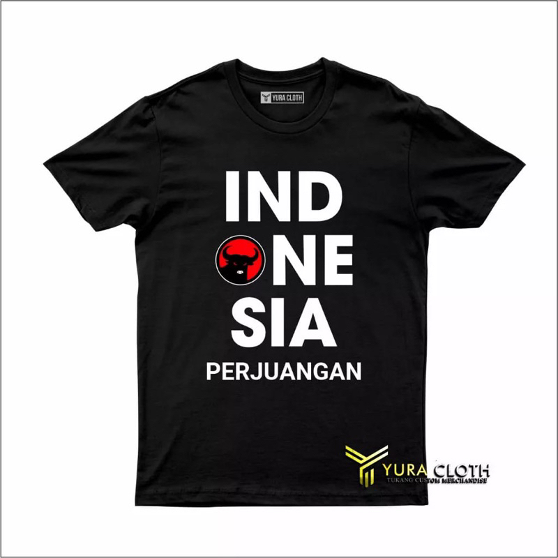 Kaos Indonesia Perjuangan // Kaos PDI perjuangan
